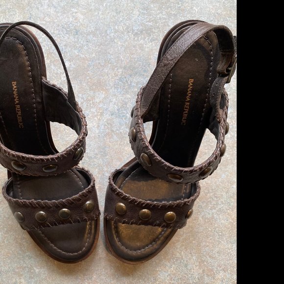 HOT Ginger / Brown HEELS.  Banana Republic.  Size 7.5 ! Gently worn.  Wi… - Picture 1 of 4